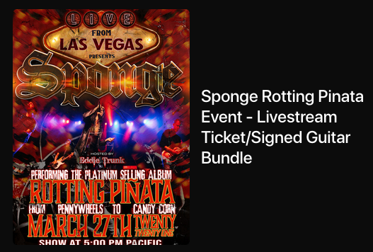 spongetheband's tweet photo. Did we mention that we have an EXTREMELY LIMITED number of signed guitar/livestream packages available at https://t.co/5DRwKKQG1r

Now you know!  @EddieTrunk @Veeps @LiveFromLV702 
#spongetheband #eddietrunk #veeps #livefromlasvegas #livefromlv702 #LiveStreaming #rottingpinata https://t.co/7iBLIMDgJK