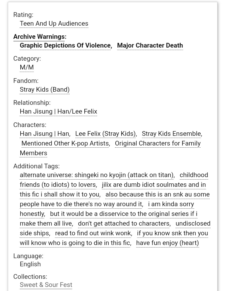 auscelestially's tweet photo. #jilix: devoted heart

—teens and up audiences
—au: shingeki no kyojin (aot)
—maj. character death; graphic violence
—childhood friends to idiots to lovers; jilix's story told in the eyes of others
—multichap for @sweetsourfest https://t.co/iffz75HJWg