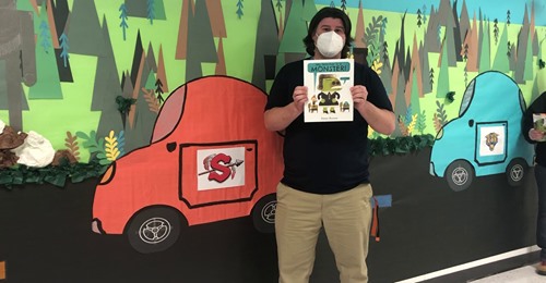 The “Know More on 34” One School, One Book program was a huge success.  Sandwich elementary schools teamed up with Somonauk and Plano school districts to promote reading and an “Author Study" of Peter Brown.