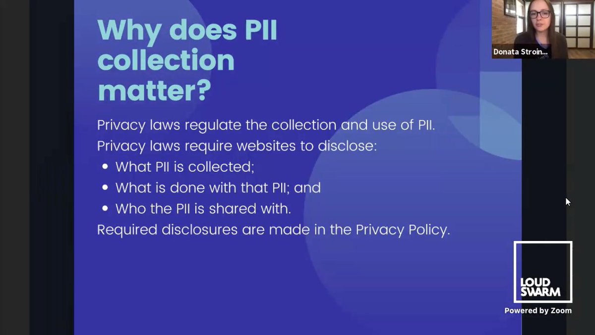 anastasiatymo's tweet image. Very important talk about privacy "The Three Things All Web Professionals Must Know About Privacy" by @donataskillrud #PWC2021