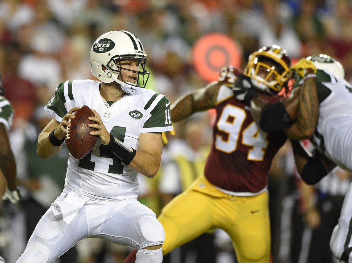 michaelpinRVA's tweet photo. Happy Friday. Here's Ryan Fitzpatrick playing against Carlos Rogers, Brian Orakpo, Preston Smith and Jason Hatcher https://t.co/MuCx60IKpv