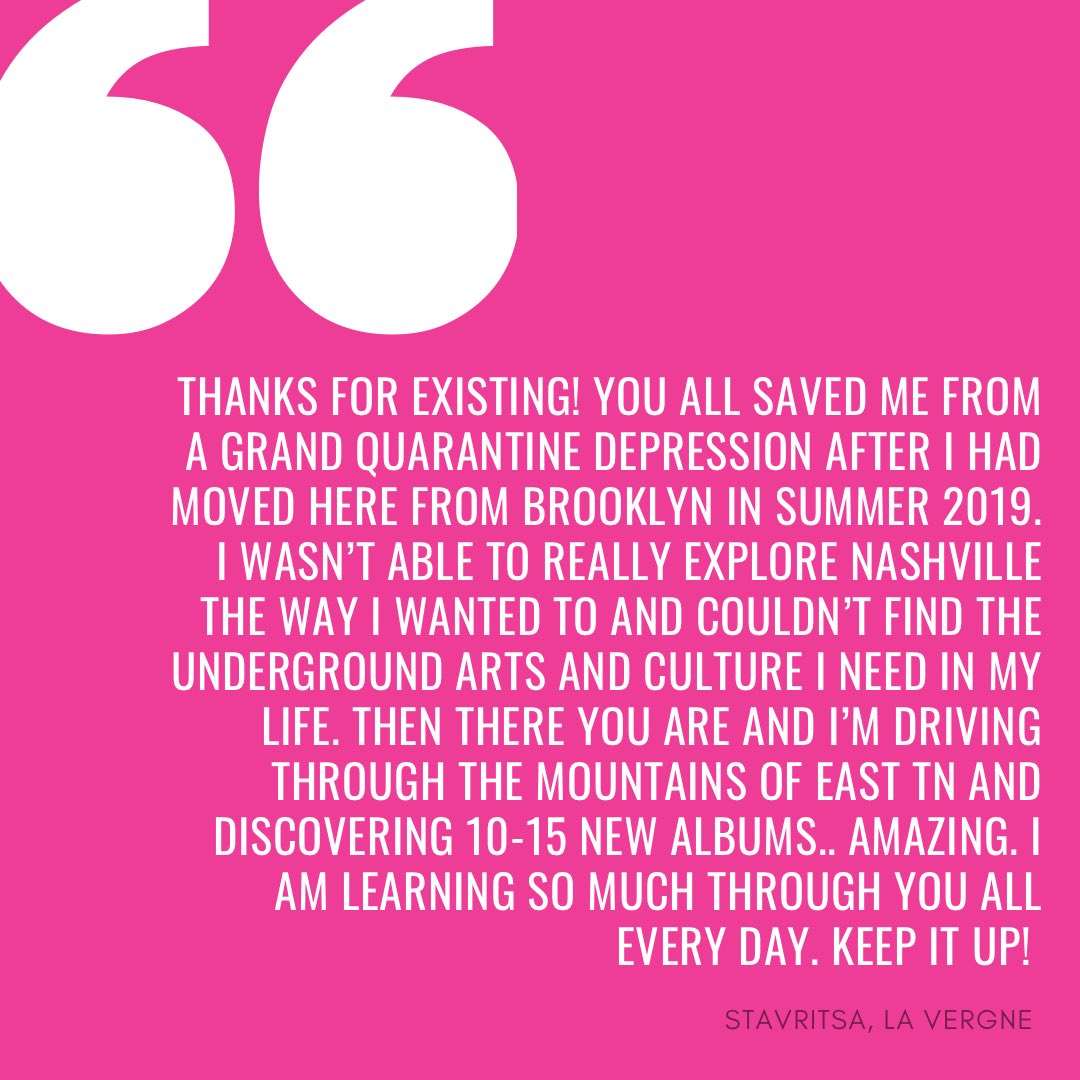 WNXPnashville's tweet photo. Our Spring Fund Drive is in full swing! Thanks for all of your support thus far. Here’s just a few quotes from our Founding Members on why they chose to #SupportWNXP. Join them in becoming a part of Nashville’s Music Experience! 👉 https://t.co/upH1nTFoX0 https://t.co/v9Mn9ruwxj