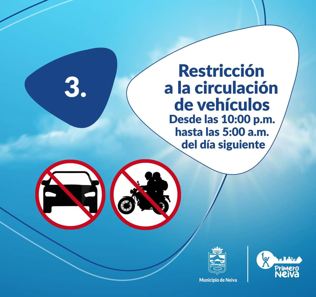 RadioUnoNeiva's tweet photo. #ATENCIÓN 🛑 La alcaldía de Neiva confirmó la implementación de nuevas medidas que van del 26 al 29 de marzo. Pasa las imágenes y mira las restricciones. 

#neiva #neivanos #neivayork #semanamayor #semanasanta #medidaspreventivas #LaCariñosaNeiva #huila https://t.co/ylskbB8SYz