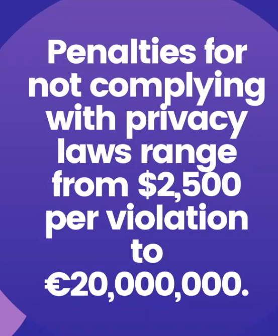 mistwire's tweet image. Excellent data privacy talk on @pythonwebconf cloud track - "The Three Things All Web Professionals Must Know About Privacy" w/ @DonataSkillrud
or "How to cost your company 20 MILLION EUROS in under 5 seconds" 😱😭
#PWC2021