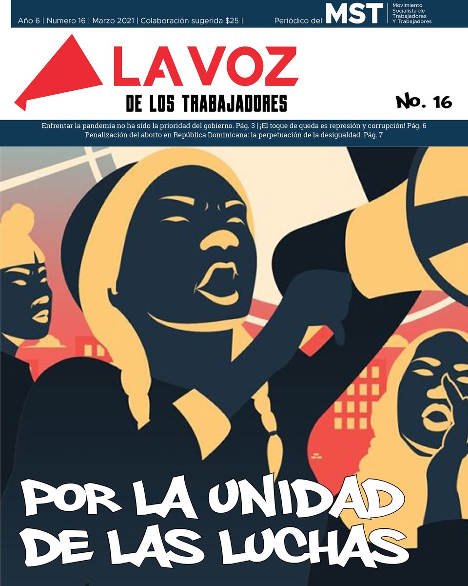trabajadores_rd's tweet photo. Salió nuestro periódico La Voz de los Trabajadores #16, escríbenos si te interesa adquirirlo. 
Abordamos las luchas de las mujeres, los cañeros, los campesinos, entre otros temas, mientras desmontamos el doble discurso gubernamental en materias como la política sanitaria y social https://t.co/bItSnqAnDD