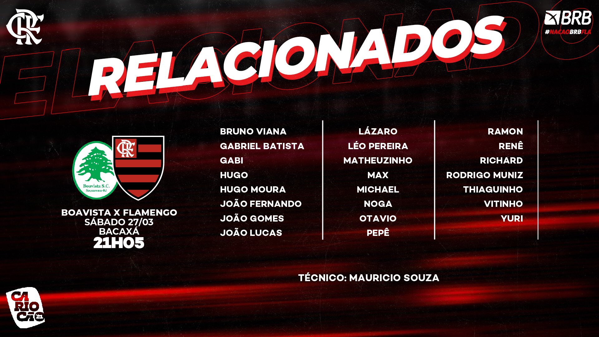 Flamengo Relacionados Boa Vista