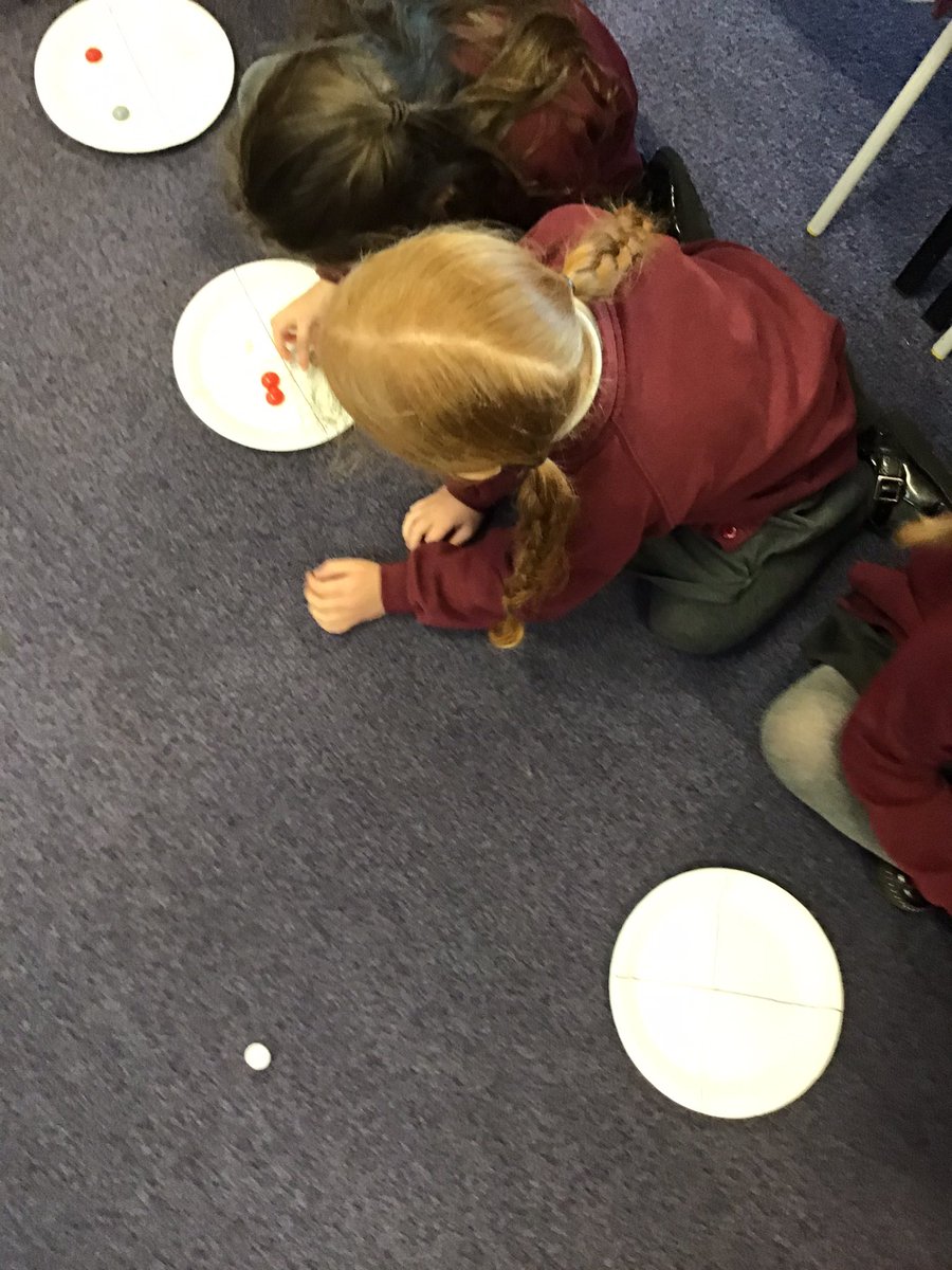 Y3Class1FPA's tweet photo. Fantastic work on finding quarters of quantities practically. Lots of discussion too! ‘We need 4 equal parts’ ‘We can’t find a quarter of 10 because these two parts are not the same as these two and they need to be the same’ @1Wfibbersley @FibParkAcademy https://t.co/5sn6zke5qZ