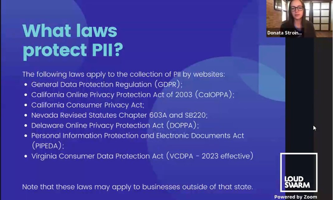 mistwire's tweet image. Excellent data privacy talk on @pythonwebconf cloud track - "The Three Things All Web Professionals Must Know About Privacy" w/ @DonataSkillrud
or "How to cost your company 20 MILLION EUROS in under 5 seconds" 😱😭
#PWC2021
