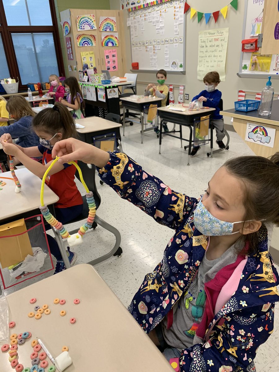 MrsSerfass's tweet photo. We ended our rainbow week with a STEM challenge to create a rainbow with the materials provided. Check out some of our colorful creations! 🌈🐾#ECstrong #RainbowConnection #STEM @OJRSDEC @OJRSD https://t.co/lP4m9K94Tl