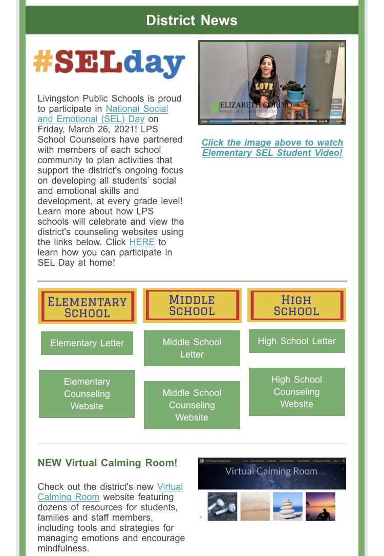 LPS_Counseling's tweet photo. Happy National SEL Day!! π A day to recognize our dedication to SEL every day πβ€οΈπ
#lpsconnected #SELDay https://t.co/L2kr7nOMDU