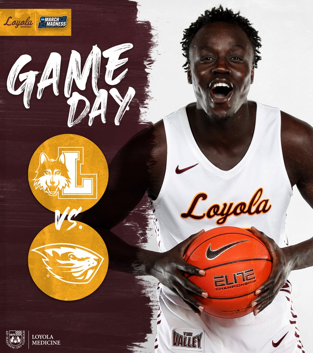 RamblersMBB's tweet photo. 𝐒𝐖𝐄𝐄𝐓 𝟏𝟔

🆚 Oregon State
⏰ 1:40 PM (CT)
📺 CBS
📻 Rambler Radio Network - WLUW 88.7 (Chicago)
📻 March Madness Radio - https://t.co/vZZjiyYGim

#OnwardLU x #StillChasing https://t.co/IozDame8XS