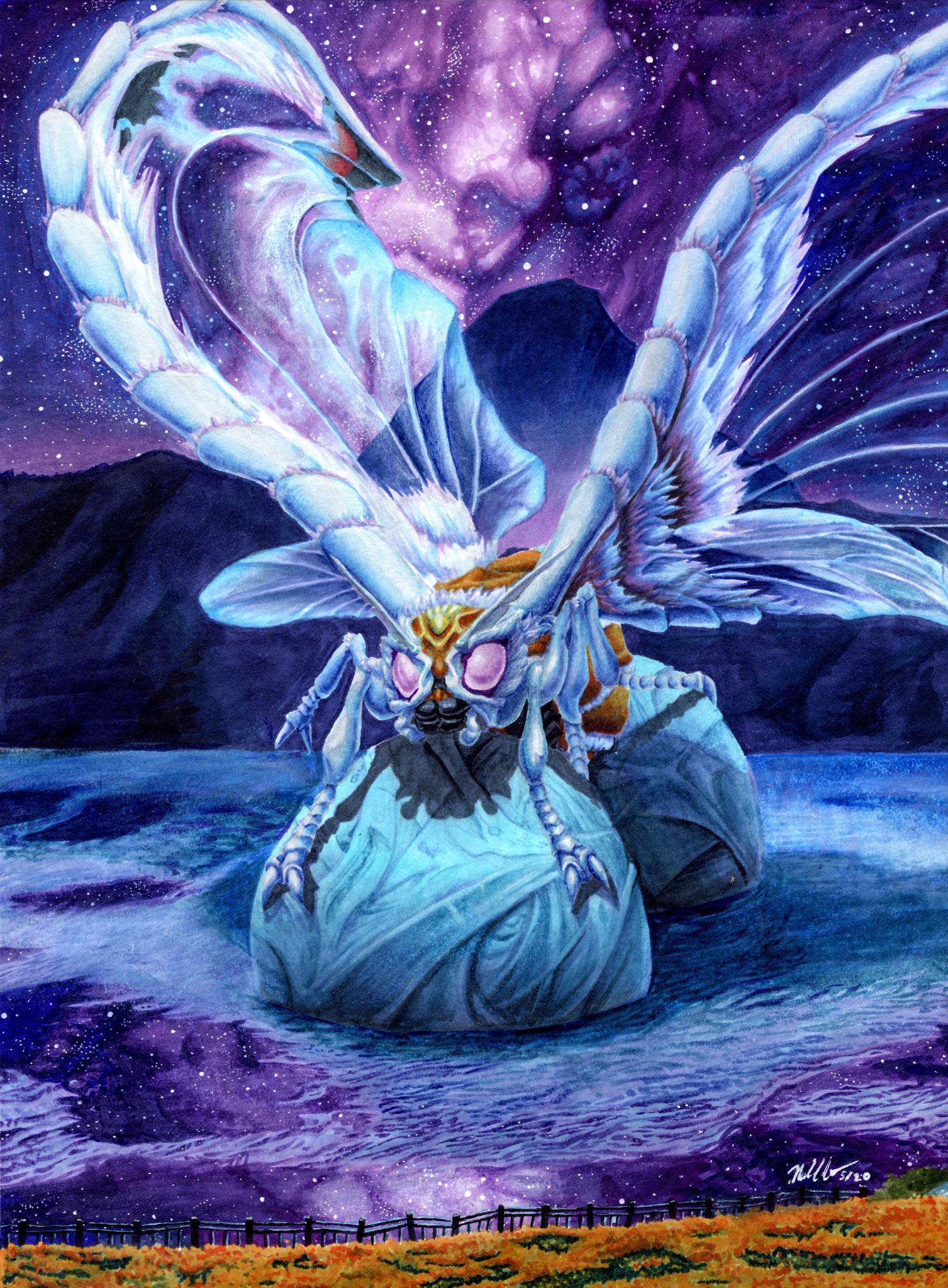絵画 Moth Girl #003 Moth Girl - メルカリ