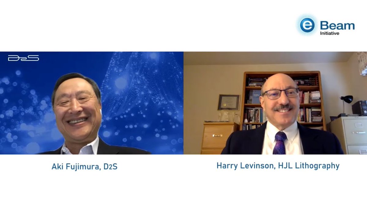 OpenSky_PR's tweet photo. #D2S CEO Aki Fujimura interviews Harry Levinson of #HJLLithography on his takeaways from last month’s SPIE Advanced Lithography Conference https://t.co/Oeo077GWsB @SPIEevents #SPIELitho #EUV #HighNA #curvilinear #photomask #DeepLearning #DL https://t.co/EwaScTw1XX