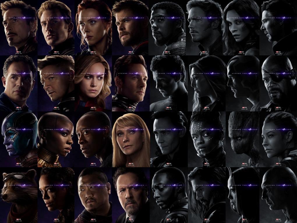 cosmic_marvel's tweet image. 2 years ago today, these iconic posters for ‘AVENGERS: ENDGAME’ got released!