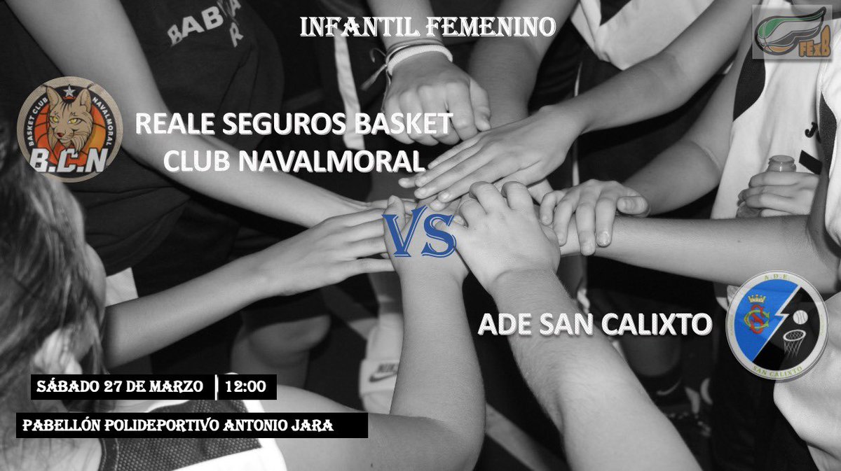 ADESANCALIXTO's tweet photo. La tercera jornada infantil femenino se jugará mañana sábado en el Pabellón Antonio Jara a las 12:00. https://t.co/fobg9ngME1