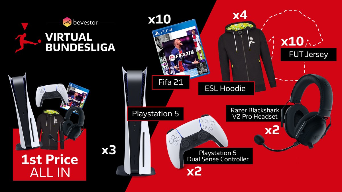 vbl_official's tweet photo. Unser Partner @bevestor hat sich zum #VBLCC Finale etwas Schönes für euch überlegt 🙌 Nutzt die Chance und sichert euch einen von vielen tollen Preisen 🎮🔥

➡️ https://t.co/ARzUvxZ0Bx https://t.co/euaHXBHph9