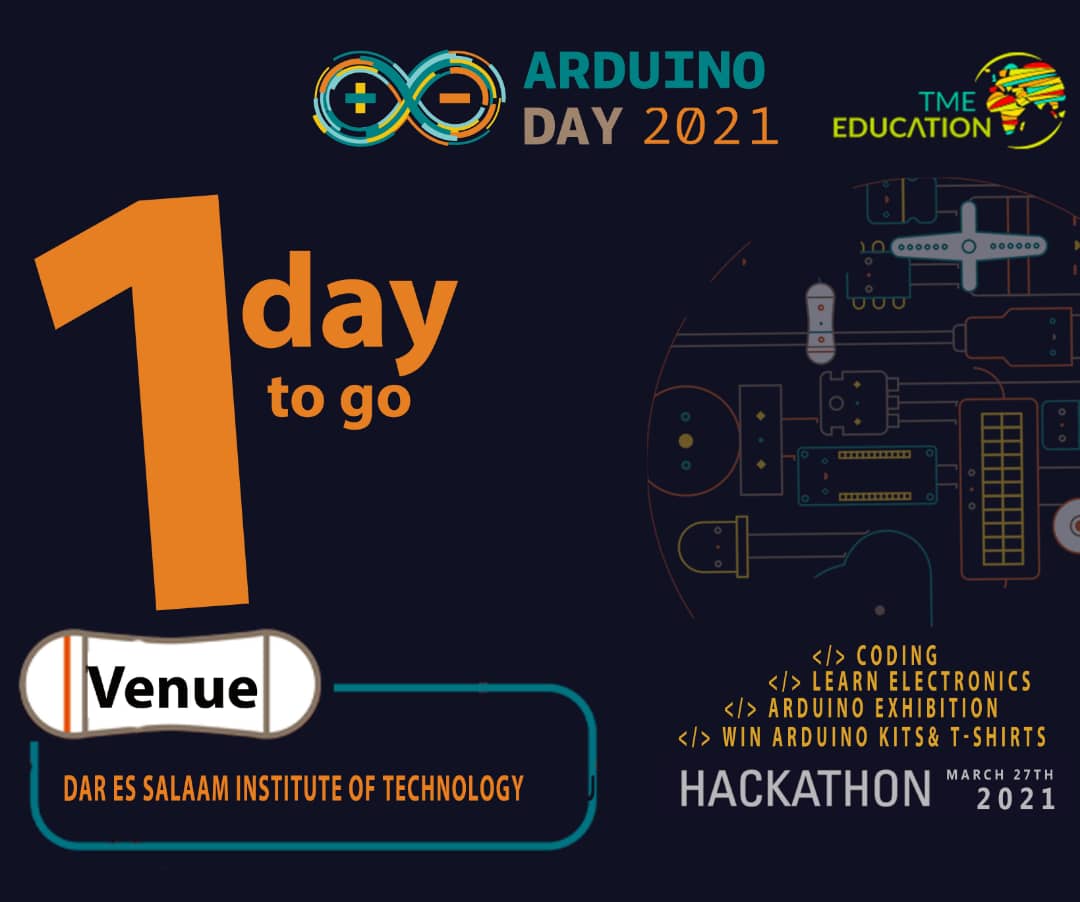 Said_Hozza's tweet image. Tomorrow is the day to do a lot with Arduino at DIT .... 27March #ArduinoDay2021  Let&apos;s get together with our Instructor @ndembo255 .