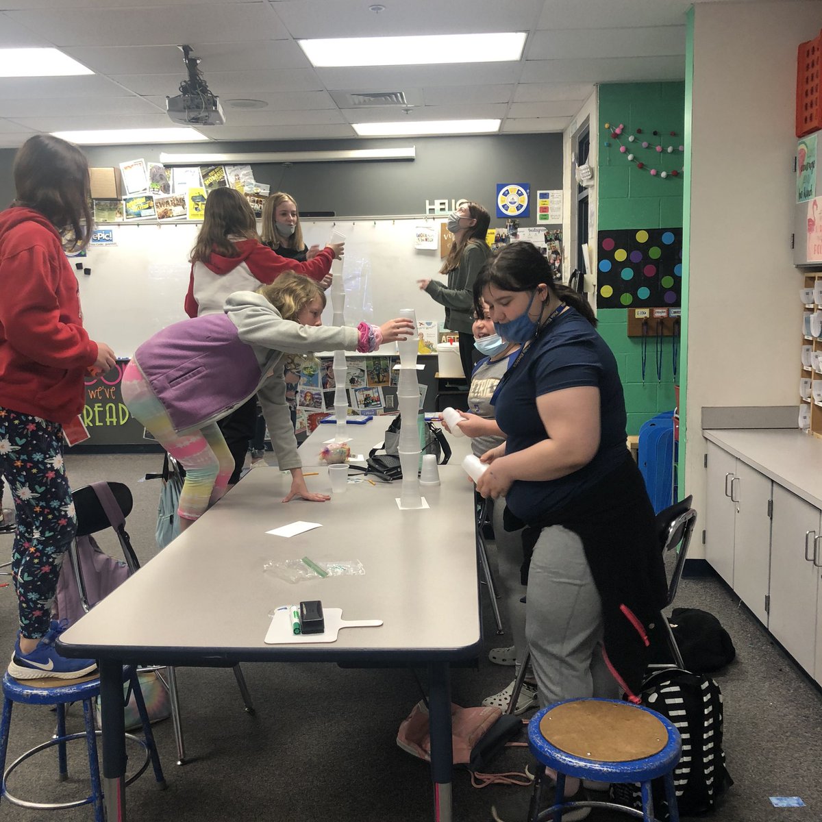 hrjberg's tweet photo. Friday Review Fun!📚🎉⚡️ #towers #review #prep #teamwork #cooperation #dfe #fifthgrade #motivatedtowin https://t.co/Dzt2giLeah