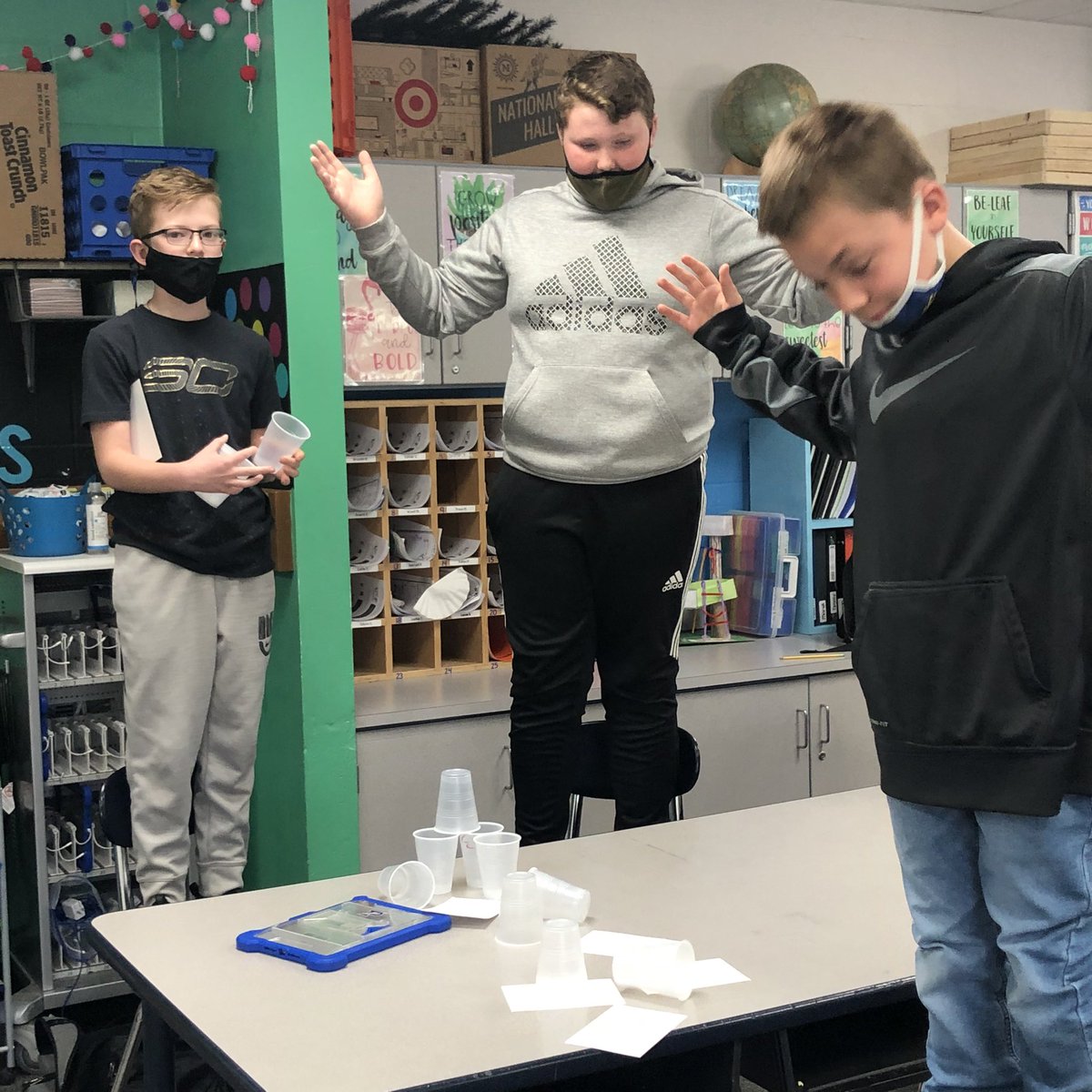 hrjberg's tweet photo. Friday Review Fun!📚🎉⚡️ #towers #review #prep #teamwork #cooperation #dfe #fifthgrade #motivatedtowin https://t.co/Dzt2giLeah