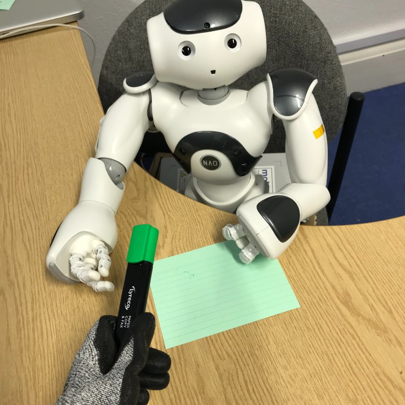 katie_riddoch's tweet photo. Just realised that it's only 9 months until my PhD ends. WHERE DID THE LAST 3 MONTHS GO?! Will I ever see the bots again!? </3 #SocialRobotics #RoboticsUK #UniofGlasgow #TeamSobots @NaoRobot @PepperTheRobot @SBREurope https://t.co/l9w7HUGsEP