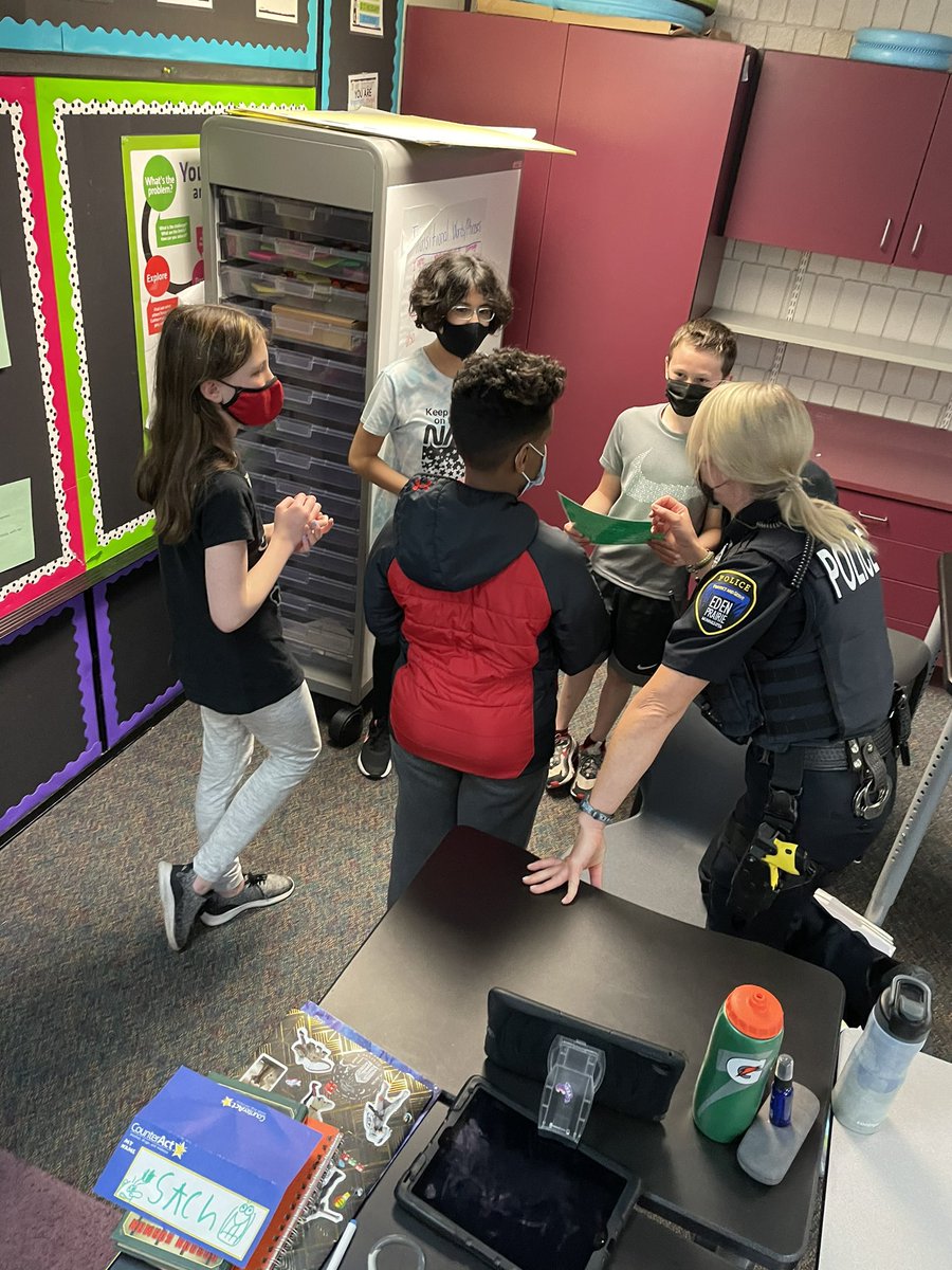 DeanofWEst's tweet photo. So sad that today is our last day with Officer Ryan. We have enjoyed our time together this week and are very grateful for the opportunity to practice the #CounterAct strategies! #inspireEACH @EdenPrairiePD @ForestHillsEP @EPS272 https://t.co/y60etff9S6