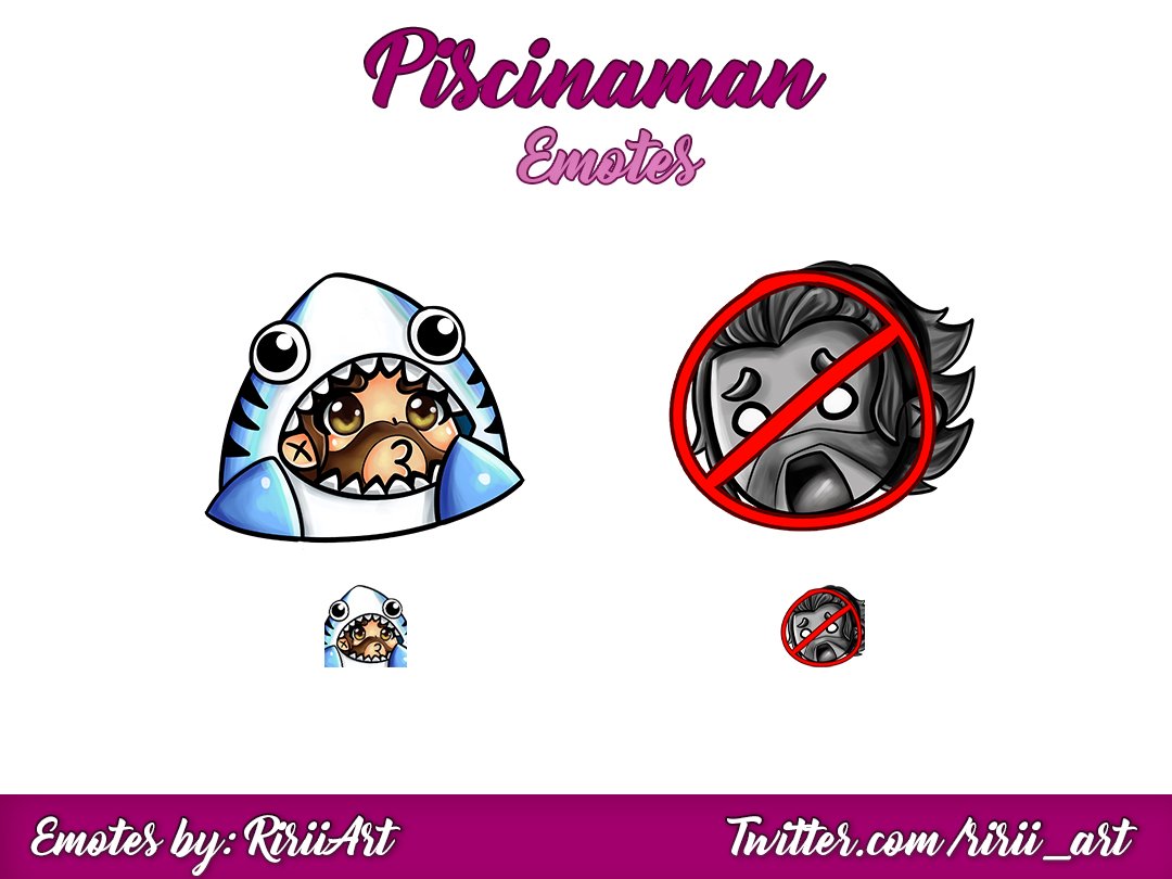 ririi_art's tweet photo. New emotes for @piscinaman96 !! Shark mode and cacelled 🦈

✨ COMMISSIONS OPEN DM FOR YOUR CUSTOMS ✨ https://t.co/JEmRLw4MGy