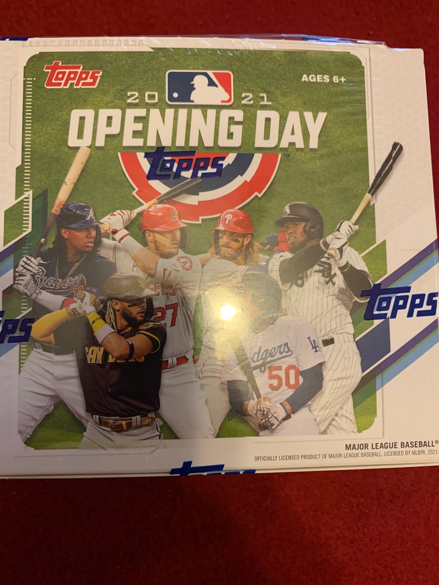CardPurchaser's tweet photo. Want a 2021 Opening Day hobby box? For a chance do three things:

Follow @CardPurchaser 
Retweet this tweet
Comment below with your favorite baseball team

Winner drawn randomly Sunday at 9pm Central from retweets. US shipping please https://t.co/NGmiCnmrcn