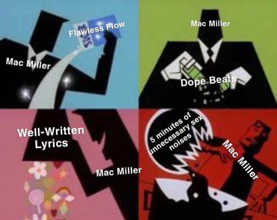 MacMillerism's tweet photo. Mac Miller really be like https://t.co/AdNvFYSVwD