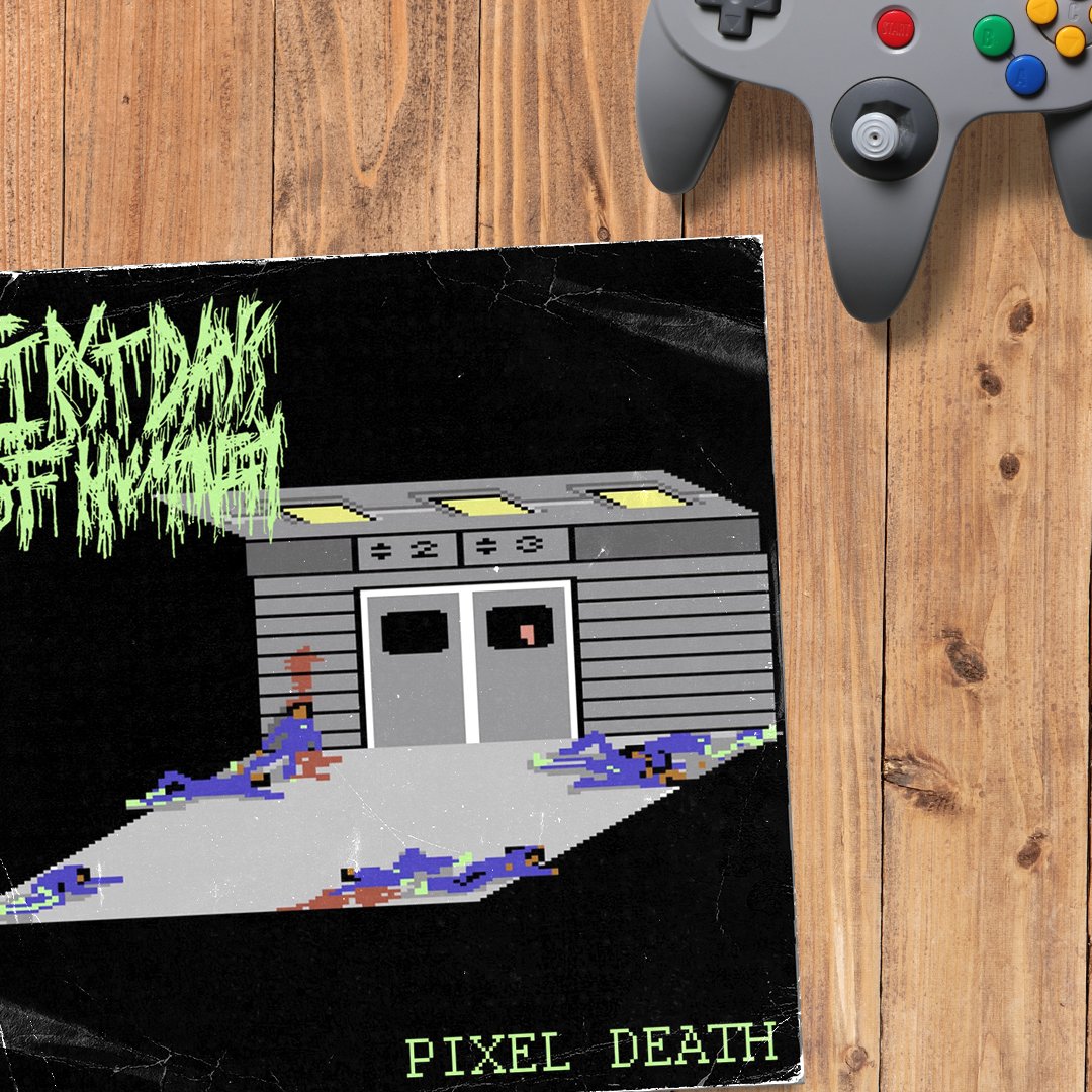 AMusicalCity's tweet photo. Okay, been a while since I haven't covered a Bandcamp only album but... "Pixel Death" is some godlike work by First Days of Humanity. Some gnarly, brutal and nasty Goregrind with sick chiptune work on top to make a weird bitgrind thing full of guts. Do not miss on this one ! https://t.co/T291AryatT