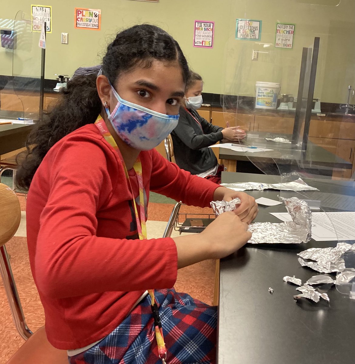 LearnWithLerman's tweet photo. It was a STEAM Funday Friday! My Scientists used their creativity to design, create, and model their own tin foil boats! We are ready to watch and see whose boat can float, and hold the most pennies before sinking! Stay Tuned: Density Fish Tank Challenge! 🛶🌊⛵️ #WeArePlainedge https://t.co/rxm7mZ9sgj