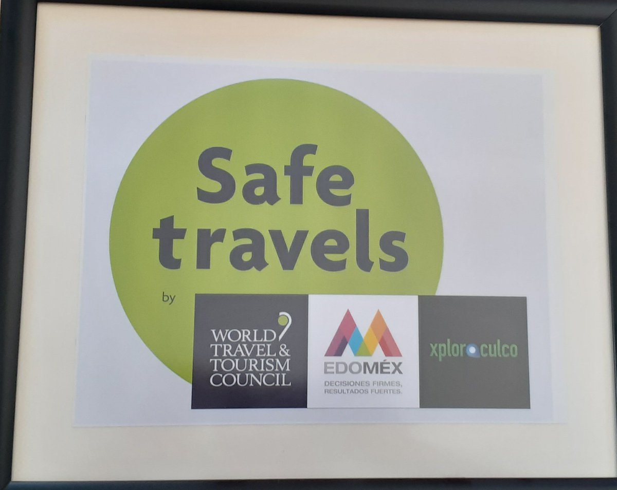 AngieGo18129863's tweet photo. El día de ayer nos fue entregado el sello #safetravels 
Agradecemos el apoyo de nuestras autoridades Municipales y Estatales.
Nos importa tu salud y seguiremos trabajando de manera segura y profesional para ti.

#xploraaculco #operadoraturistica #recorridosguiados #touraculco https://t.co/eTGq959fHd