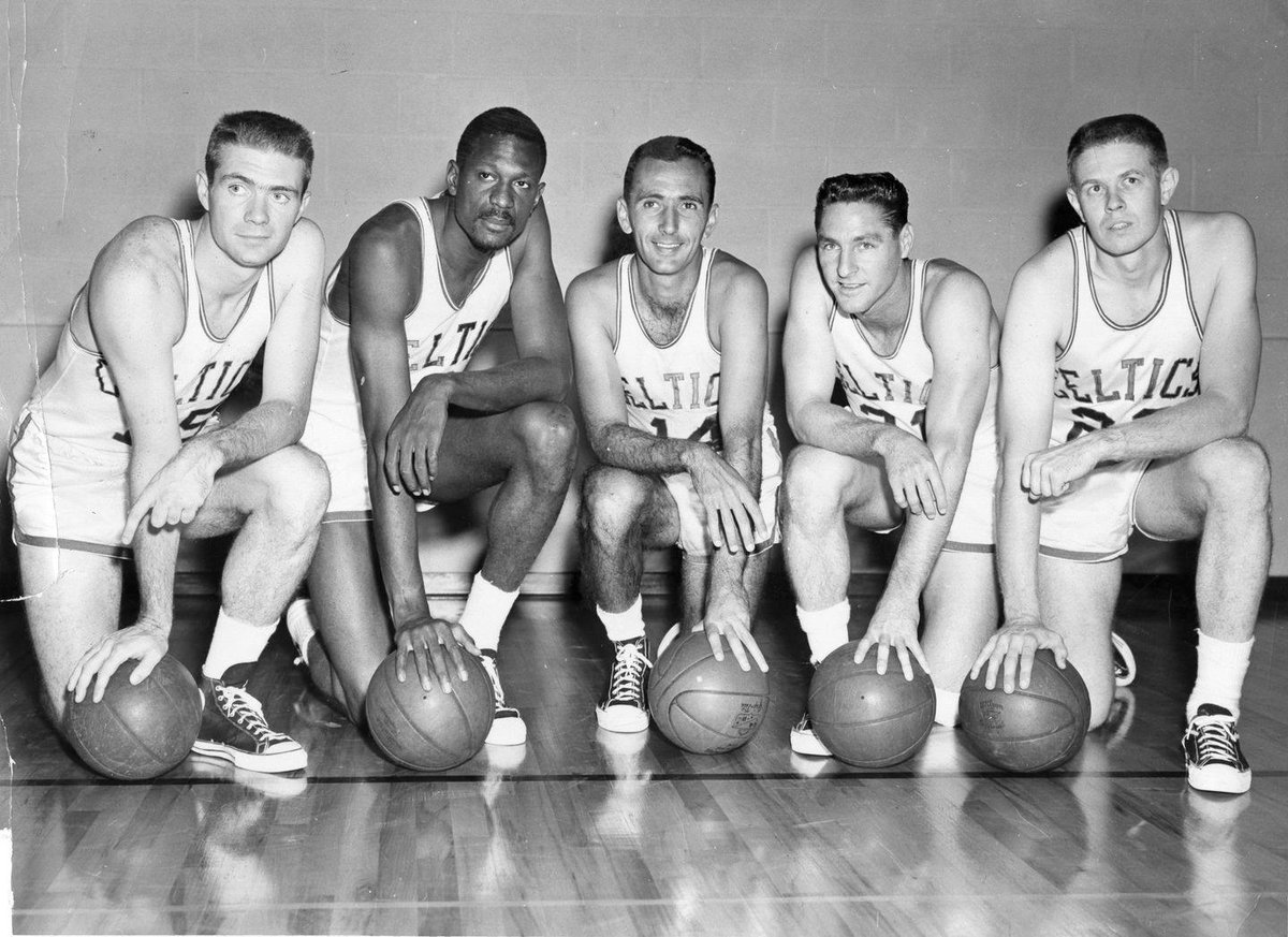 Mar. 26, 1961 - The Boston Celtics won the N.B.A. Eastern Division title today with a 123-101 victory over the Syracuse Nationals. Boston took the 4-of-7 series, 4-1. Los Angeles and St. Louis are tied at two games apiece in their series. 

#NBA #basketball #celtics https://t.co/75rZxSwLbt