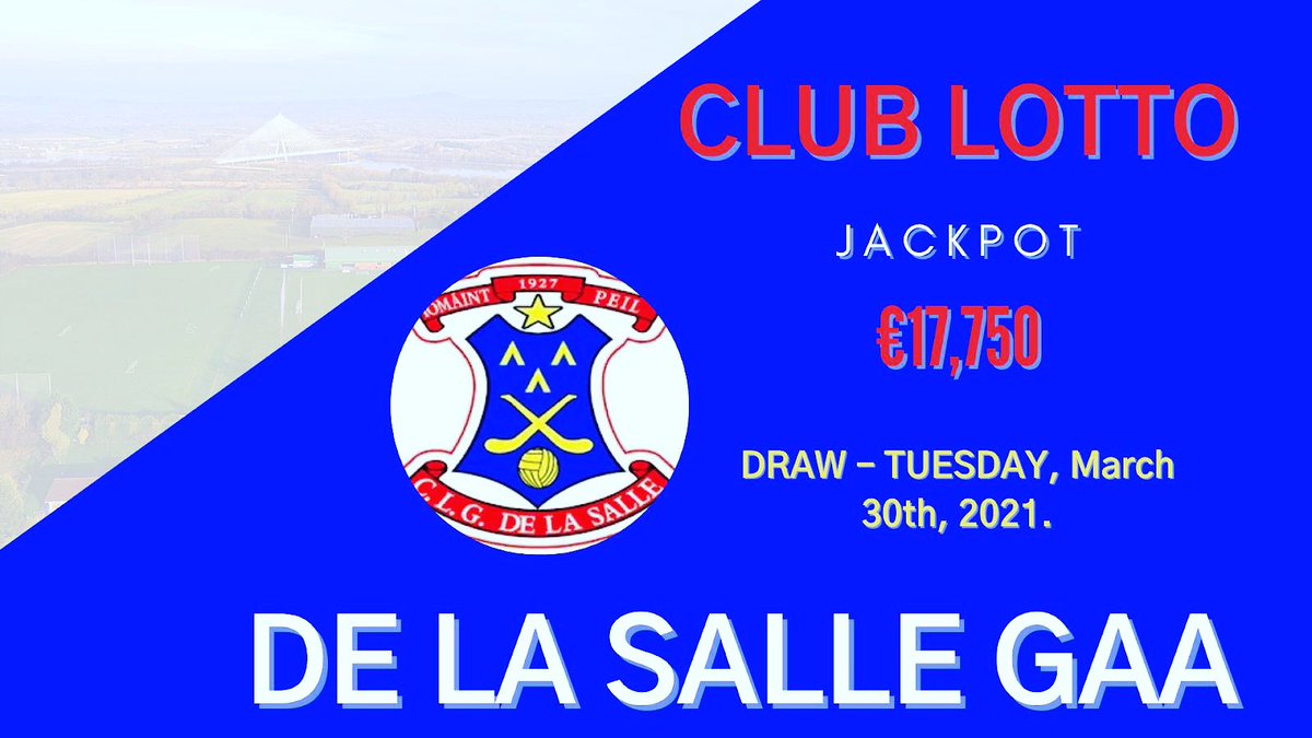 🔴⚪️ CLUB LOTTO ⚪️🔴

There was NO Winner in last week’s draw so there’s a massive jackpot of €17,750 in our only fundraising through Covid 💶

In you’re not in it, you can’t win it 😁

🔗 delasallegaa.ie/lotto/lotto.ht…

Thanks so much for your continued support♥️