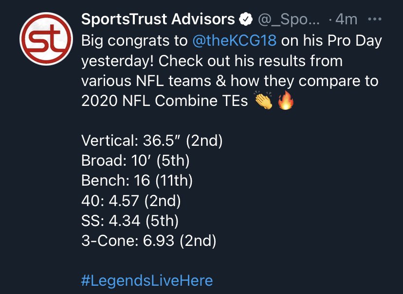 G10Academy's tweet photo. Like I said...he had himself a day! All we know is work. #G10Trained #G10Legend #nflbound🏈 #ponyupdallas🔴🔵 #smumustangforlife @_SportsTrust @KGsKids1 @baleafsports @SMU_Football @SamBlum3 @theKCG18 @RyanBecker97 @KalahariResorts @SMUBlackAlum @MF_Sports https://t.co/WXckJstKYO
