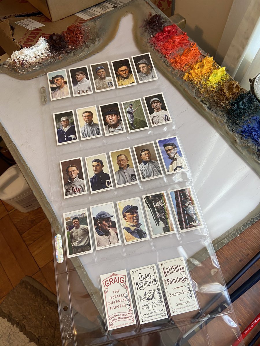 GraigKreindler's tweet photo. Last reminder! Follow me and retweet this before 9:00 PM EDT tonight (Friday, March 26th) and I'll pick a random winner who’ll receive a set of my T206-themed business cards! https://t.co/AU5yjcgqtb