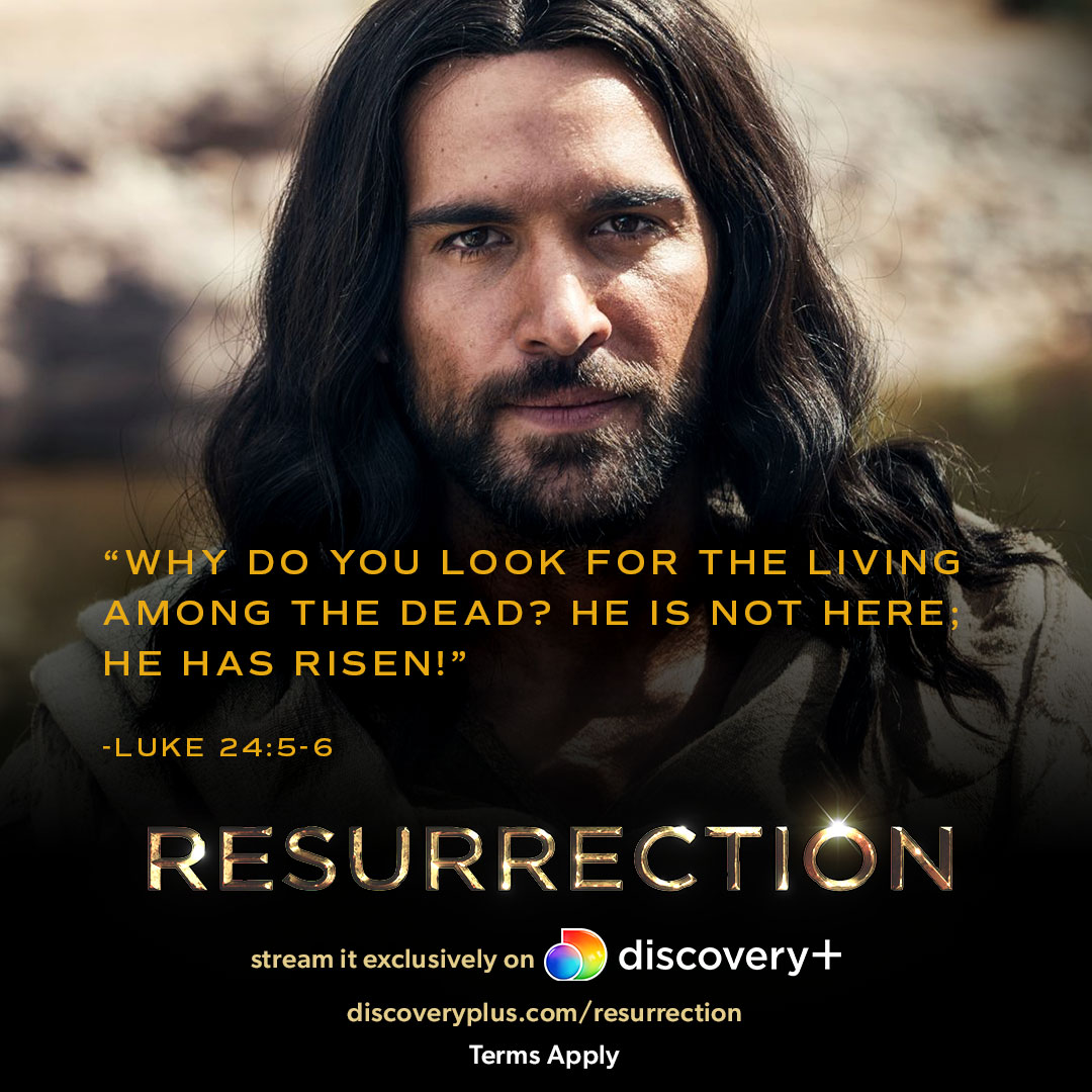 resurrectionmov's tweet photo. Death could not hold Him. This Easter Sunday, enjoy the greatest story ever told. Resurrection is now streaming exclusively on @discoveryplus. Visit https://t.co/WT8NnCJz7a to subscribe and start watching. #resurrection (Terms Apply) https://t.co/XGWYPXpvne