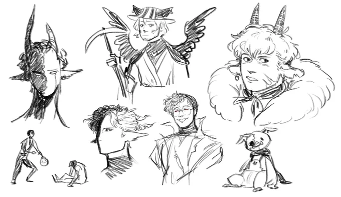 i got no finished art have some sketches instead 