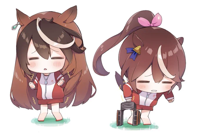 シンボリルドルフとトウカイテイオー
#ウマ娘 