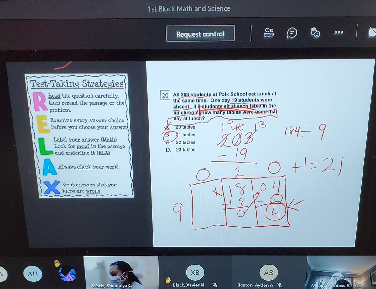 shealeyt22's tweet photo. Tchrs did an excellent job of using our mock Milestones data to conduct data talks, item analyses, practice test taking strategies & set goals. #MakingMathGenuises @DrRoseToomerRES @shantarawcrooks @msdotwatts @shawandatwine @eyes_tara @CannonDavetta @misscarpenter28 @amybytheton https://t.co/s4DqAB6Fx1
