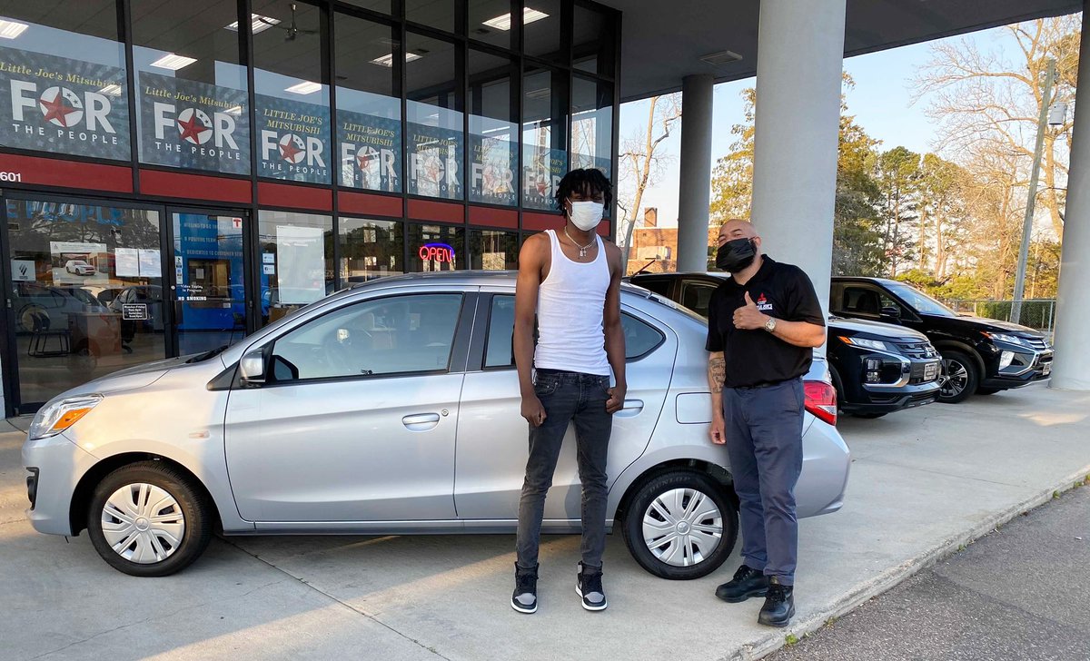 LITTLEJOESAUTO's tweet photo. Congratulations to Mr. Bryant Ennis for purchasing his nicer, newer 2020 Mitsubishi G4! Welcome to the LJA family!🎉🍀🏁His car buying coach is Ariel! #dealerforthepeople #getsomegold #littlejoesautos #mitsubishi #idgivethemawaybutmywifewontletme https://t.co/IehVVjioWV