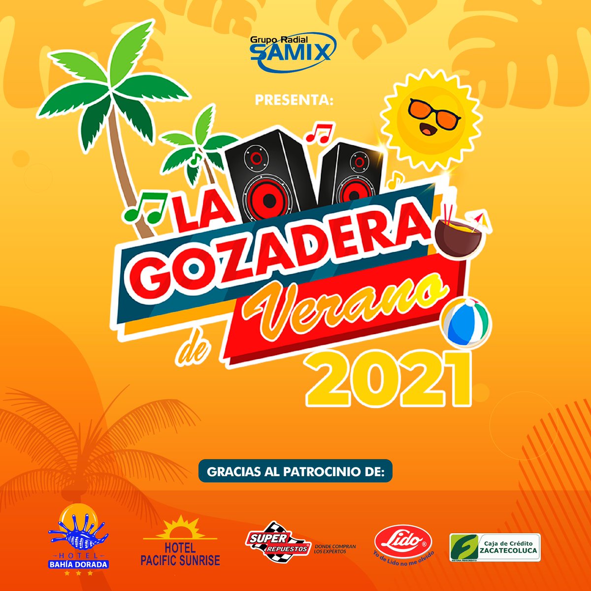 ‘la Gozadera de Verano’ regresa en esta Semana Santa! ☀️ Acompáñanos de 4 PM a 8 PM del Jueves 1 al Sábado 3 de Abril a través de cualquiera de las 12 emisoras de Grupo Radial Samix. 🎧

#GrupoSamix #LaGozaderaDeVerano