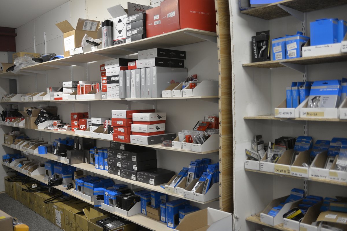 alpinebikeworks's tweet photo. Construction Update: New shelves are up! We've tripled the size of our stockroom, as well as acquired additional warehouse space!
#localbikeshop
#killington, vt
#wesellbikes
#vermontbusiness https://t.co/Pb5bkE892n