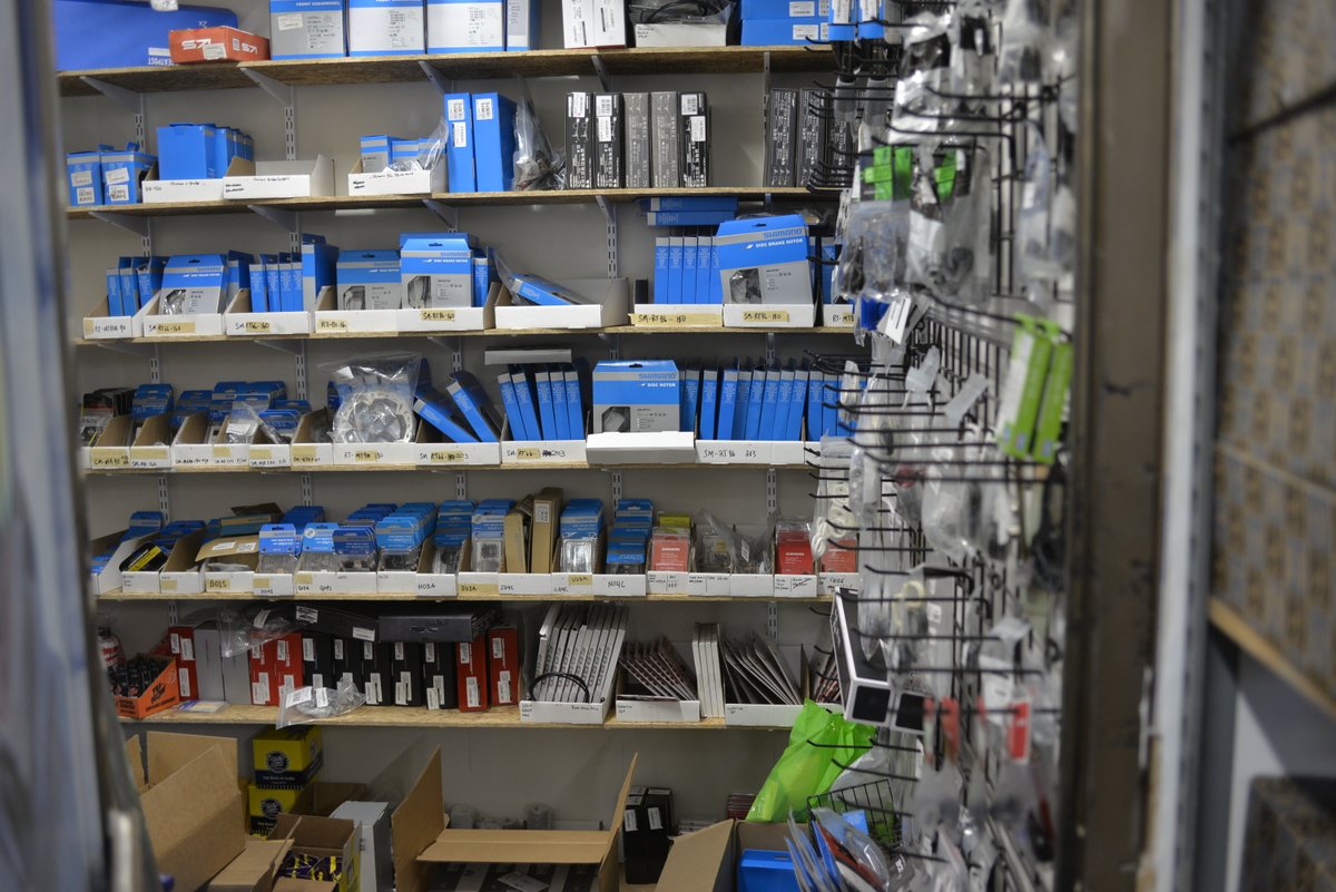alpinebikeworks's tweet photo. Construction Update: New shelves are up! We've tripled the size of our stockroom, as well as acquired additional warehouse space!
#localbikeshop
#killington, vt
#wesellbikes
#vermontbusiness https://t.co/Pb5bkE892n