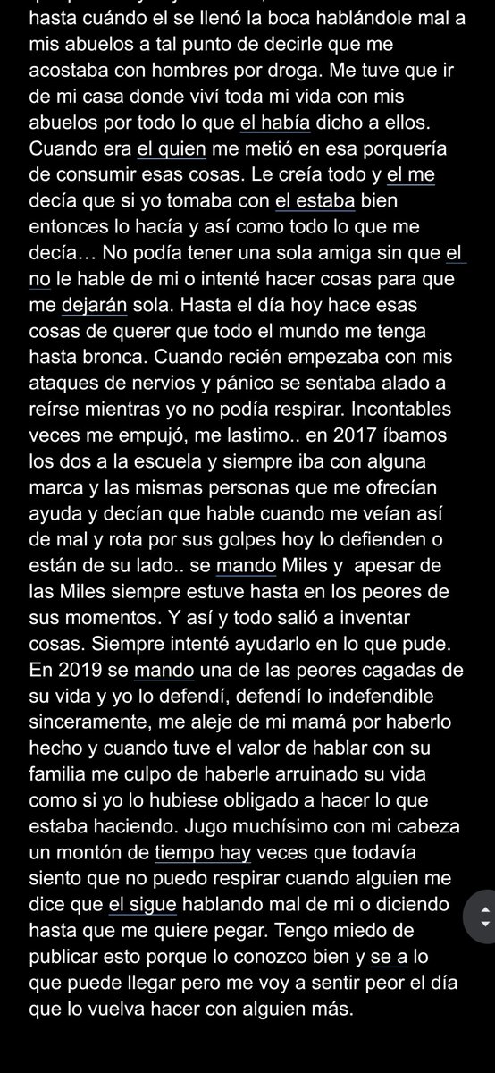 ticianabarua's tweet photo. Me duele muchisimo hacer esto pero me va doler más ver a alguien más pasando por lo mismo. https://t.co/pBrgEh0NAU