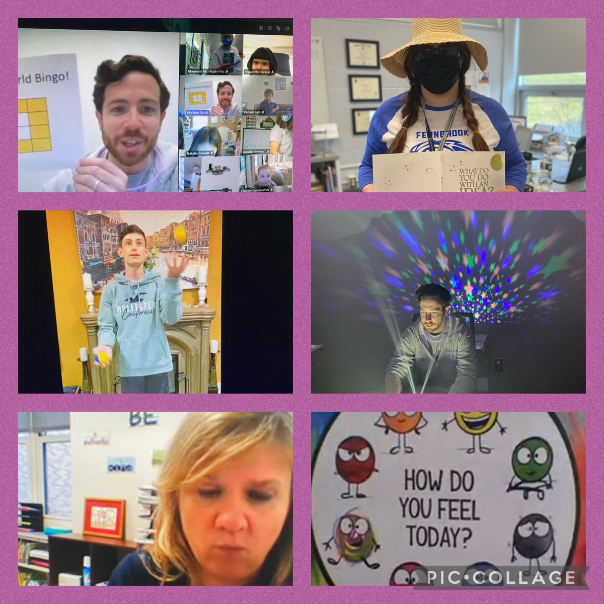 Today the Fernbrook Kindergarten team invited special guests to run sessions for their students. They included a mystery reader, a juggler, Art feelings, and Bingo! Thank you for all you do for our students.