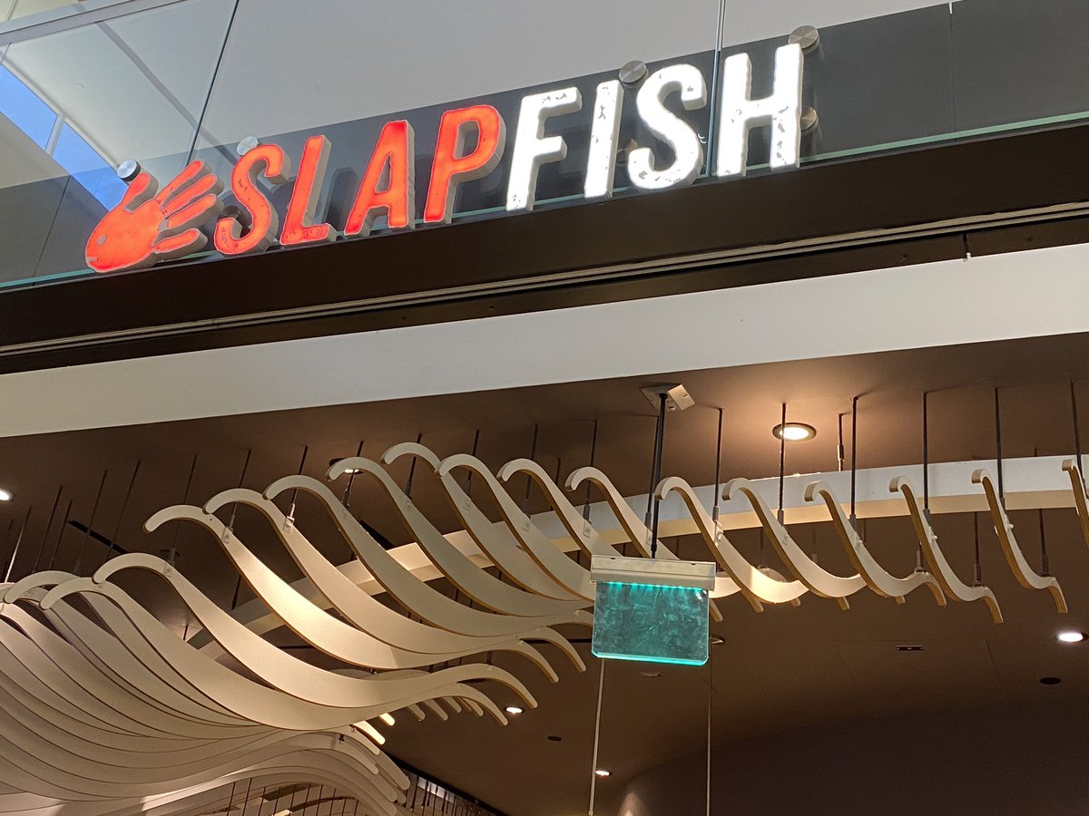 leaglundy's tweet photo. Just stumbled across this gem at LAX. Can’t wait to try. @SLAPFISHseafood @ChefGruel #whatsfordinner #longlayover https://t.co/yZnXxjLE5q