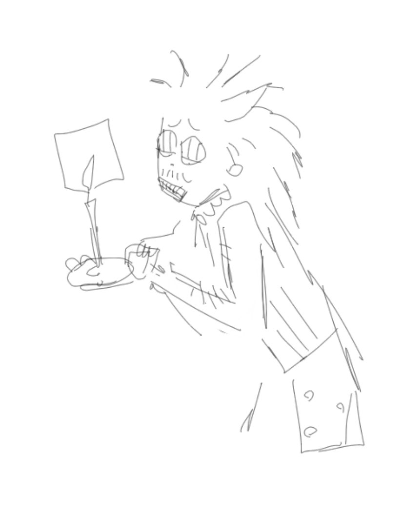 he just stands there 