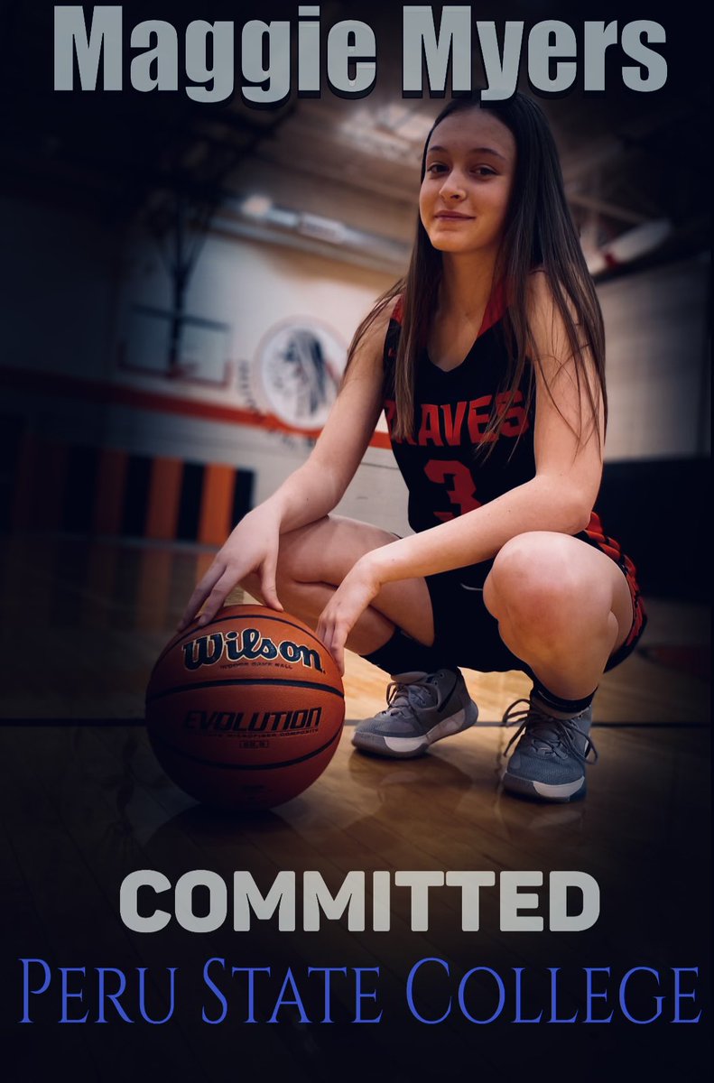 Maggie_Myers03's tweet photo. I am excited to announce that I have committed to Peru State College to continue both my academic and athletic career. @PSCWomenHoops #BobcatNation 🤍💙 https://t.co/7ox8gdyCgy