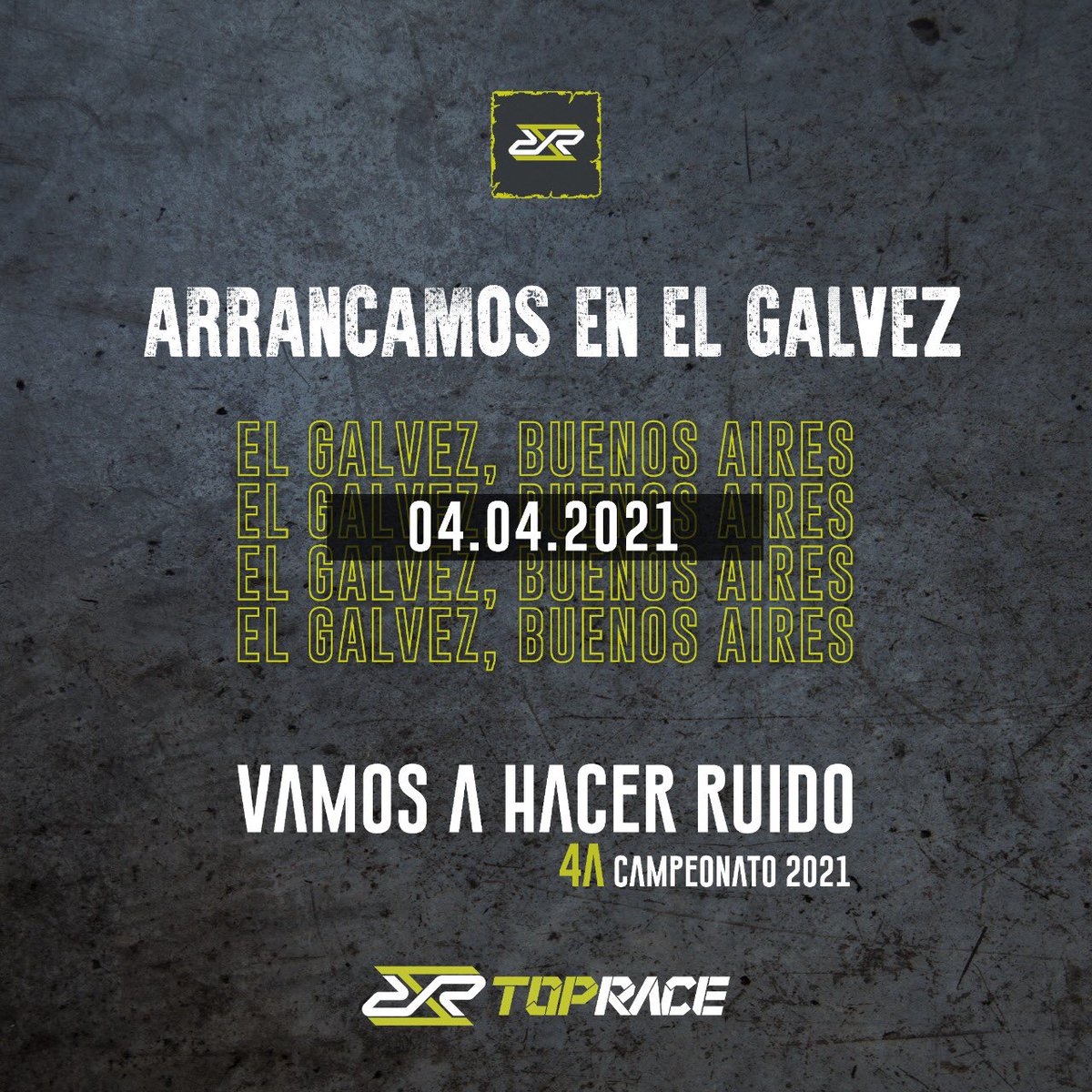 TopRaceOk's tweet photo. LA PRIMERA ES EN EL GÁLVEZ 💥💥🙌🔥🏁

El Campeonato 2021 lo arrancamos en Buenos Aires.
Concepción del Uruguay, pronto volveremos a vernos.

ESTÁN LISTOS?? Volvemos con todo, volvemos con PÚBLICO.
@AutodromoBA https://t.co/EfQh5mW4tQ