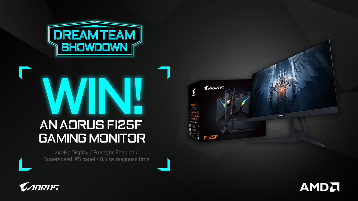 nookyyy's tweet image. Morgen gehts weiter beim #DreamTeamShowdown &amp;amp; ich darf sogar einen @AORUS_DE FI25F 240Hz IPS Gaming Monitor an EUCH verlosen 🥳
Ihr habt Bock auf das geile Gerät? -&amp;gt;

Retweet + Like
Follow me + @AORUS_DE 

Teilnahme bis 28.3.2020 + ihr müsst EMEA Einwohner sein - GL!!!
#Werbung